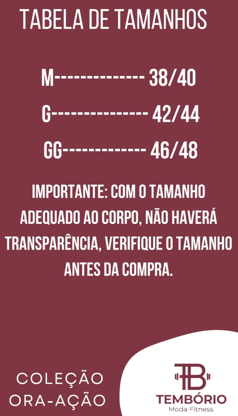 Tembório Moda Fitness